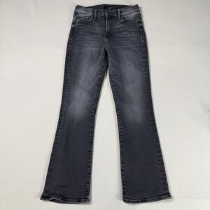 Mother Jeans The Outsider Flood in "Not Today Satan" Womens 25x28 Boot Mid Rise